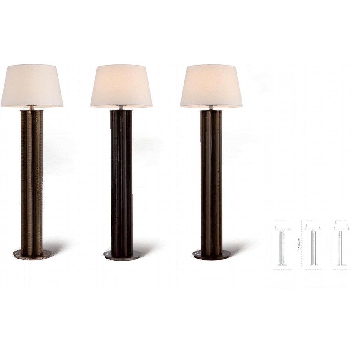 SinWay Floor-005 &middot; Natural marble and Spanish alabaster floor lamp