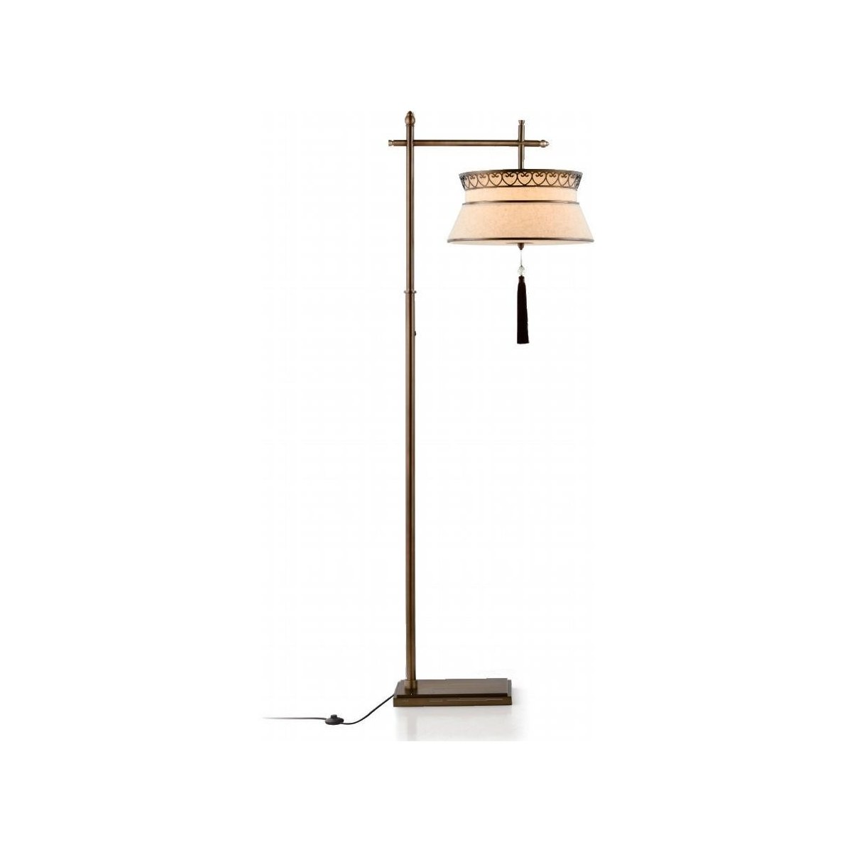SinWay Floor-019 &middot; Natural marble and Spanish alabaster floor lamp