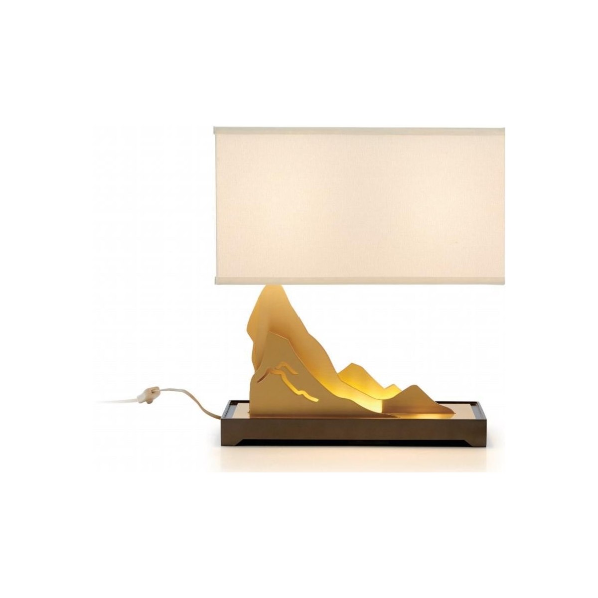 SinWay Table-027 &middot; Natural marble and Spanish alabaster table lamp