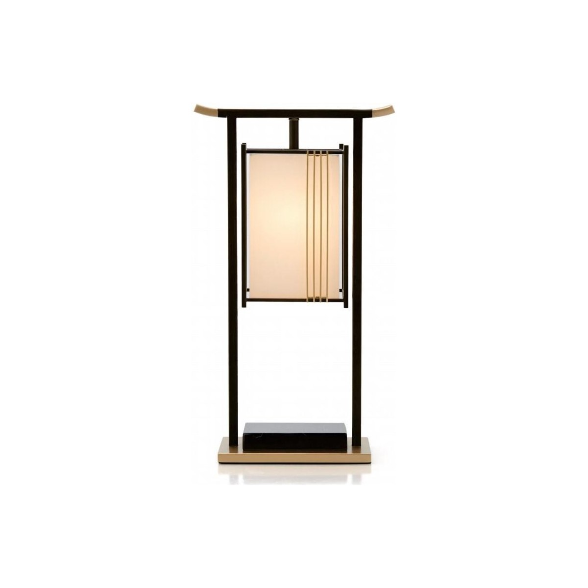 SinWay Table-026 &middot; Natural marble and Spanish alabaster table lamp