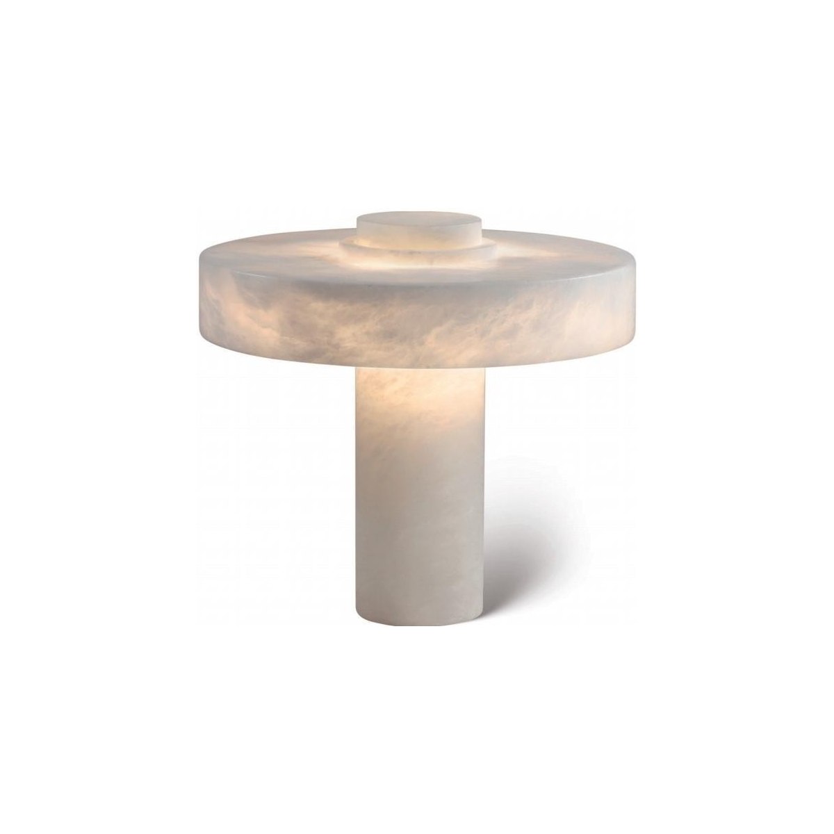 SinWay Table-043 &middot; Natural marble and Spanish alabaster table lamp