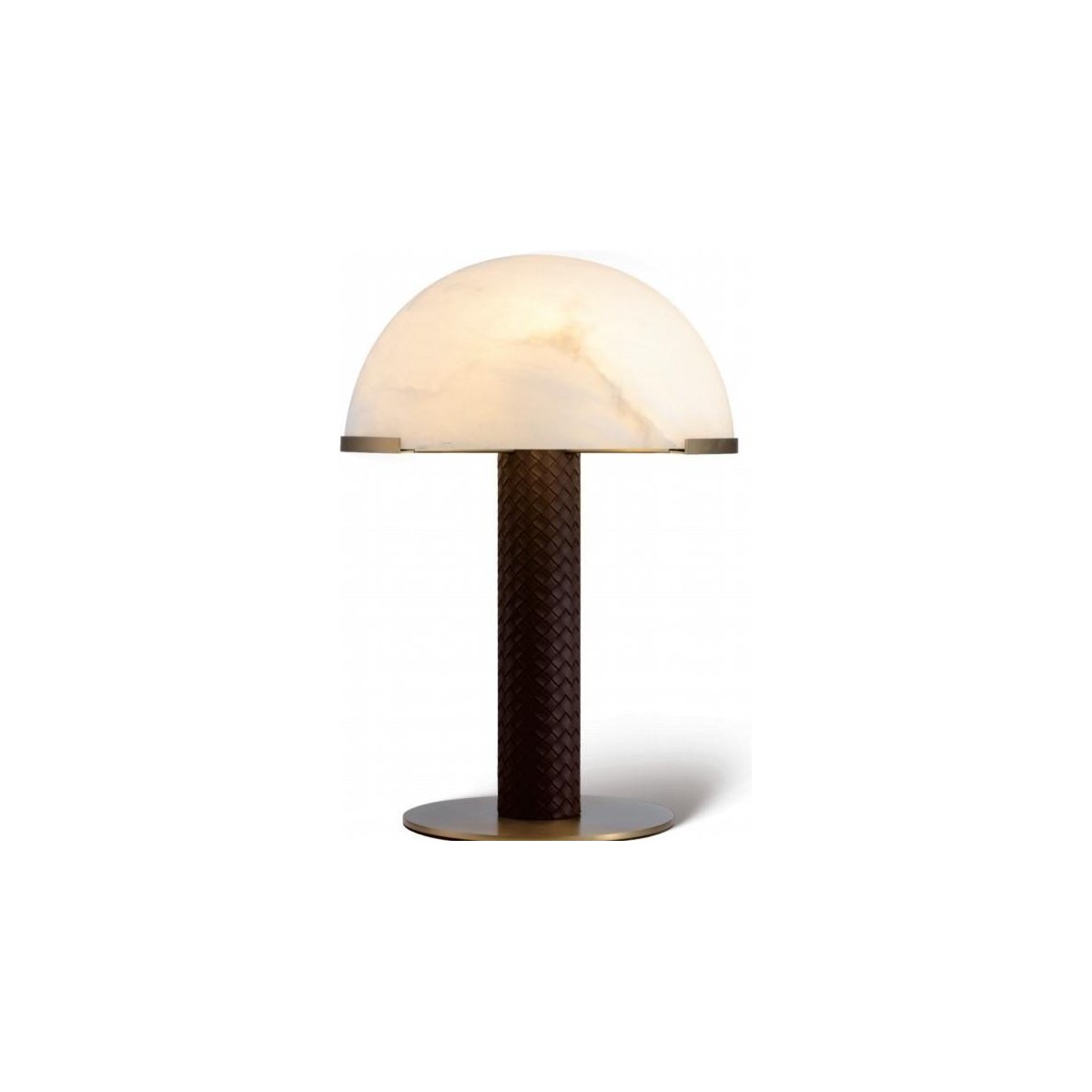SinWay Table-059 &middot; Natural marble and Spanish alabaster table lamp
