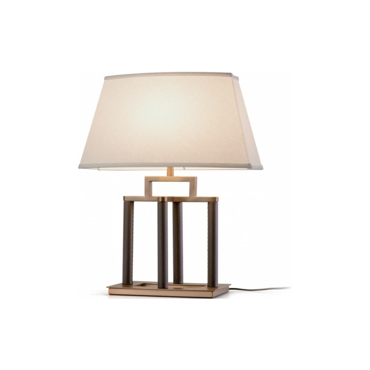 SinWay Table-017 &middot; Natural marble and Spanish alabaster table lamp