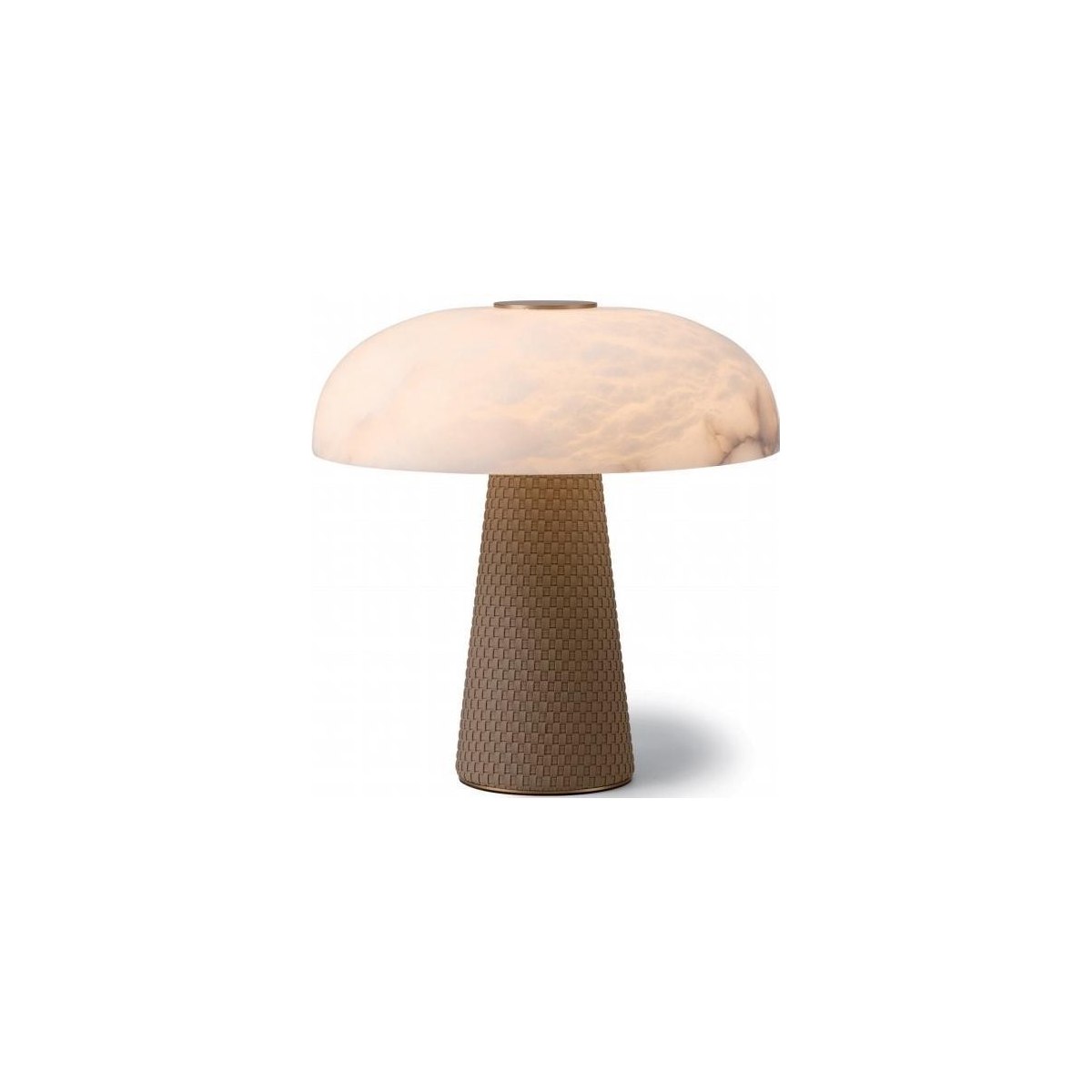 SinWay Table-031 &middot; Natural marble and Spanish alabaster table lamp