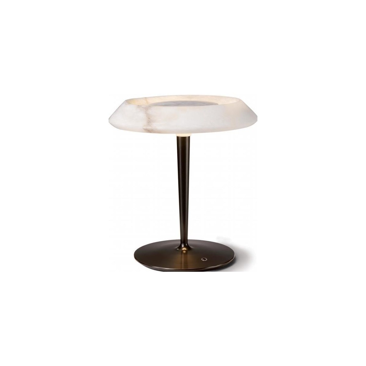 SinWay Table-054 &middot; Natural marble and Spanish alabaster table lamp