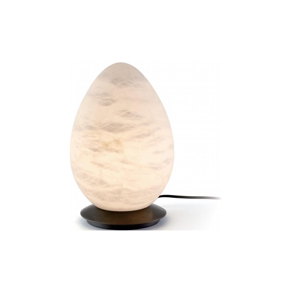 SinWay Table-068 &middot; Natural marble and Spanish alabaster table lamp