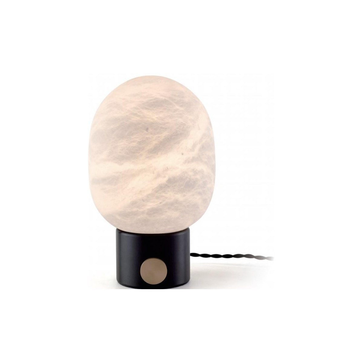 SinWay Table-067 &middot; Natural marble and Spanish alabaster table lamp