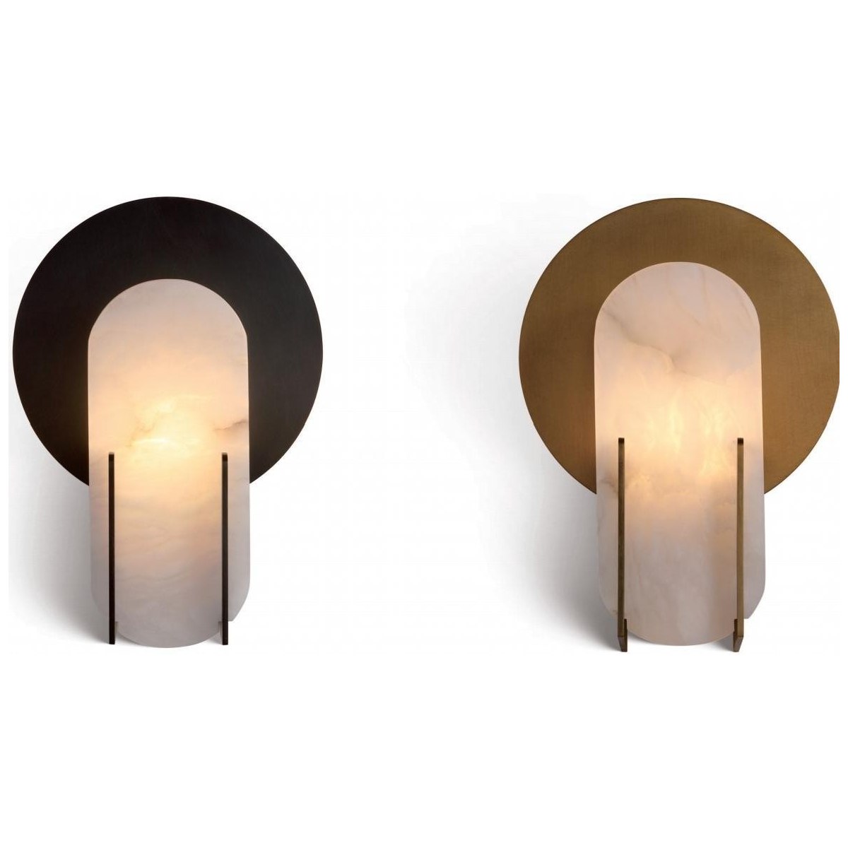 SinWay Wall-083 &middot; Natural marble and Spanish alabaster wall light