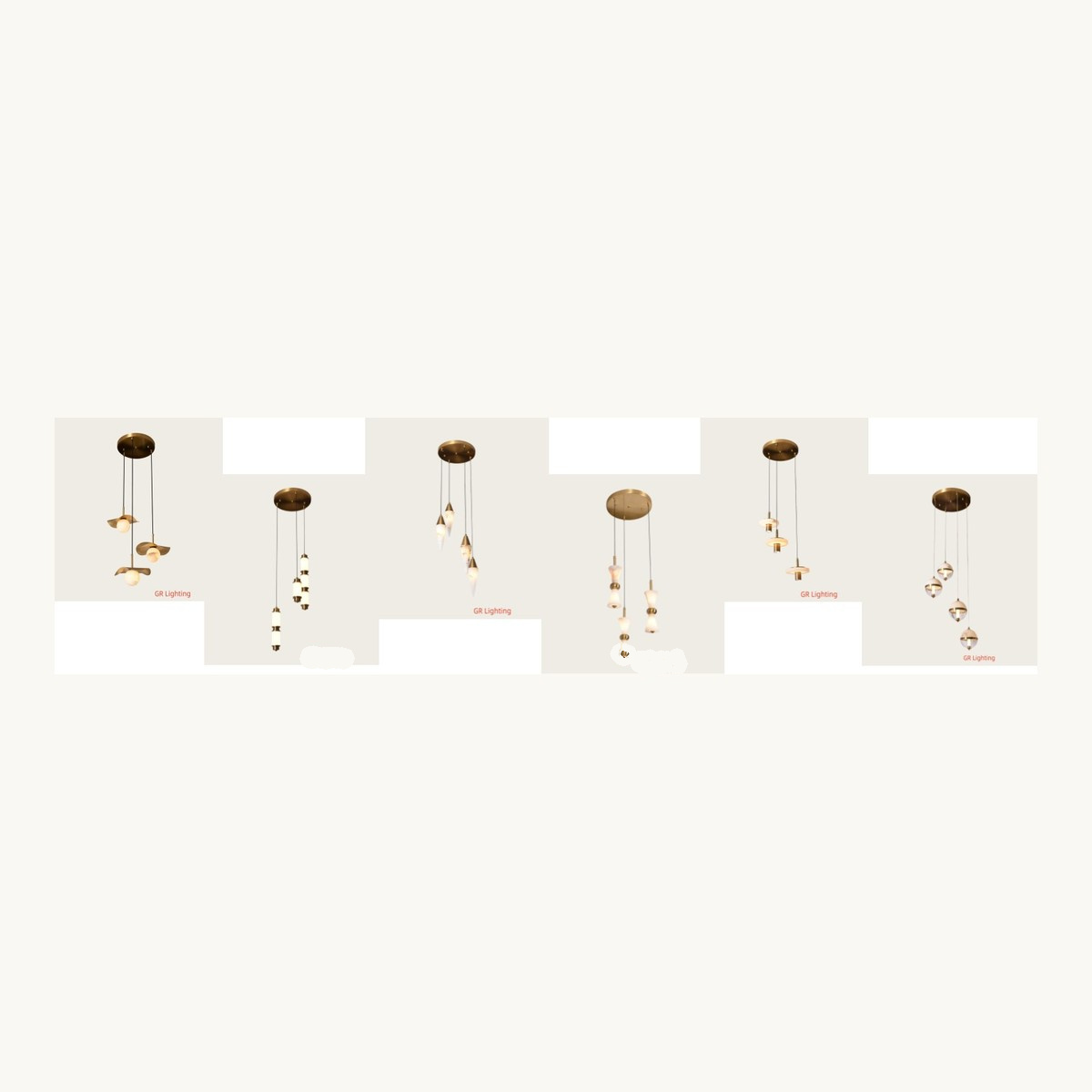SinWay Pendant-009 &middot; Natural marble and Spanish alabaster pendant light