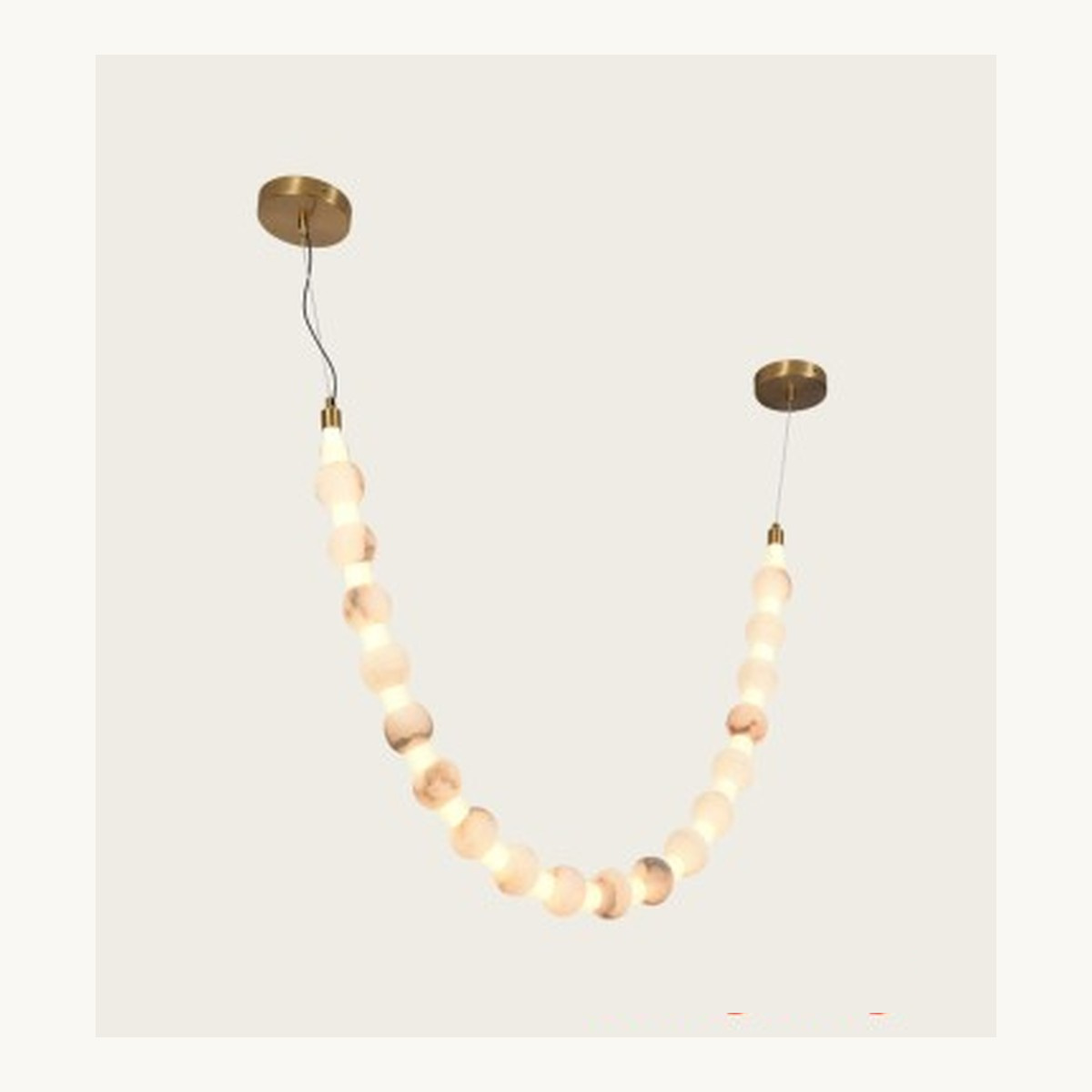 SinWay Pendant-019 &middot; Natural marble and Spanish alabaster pendant light