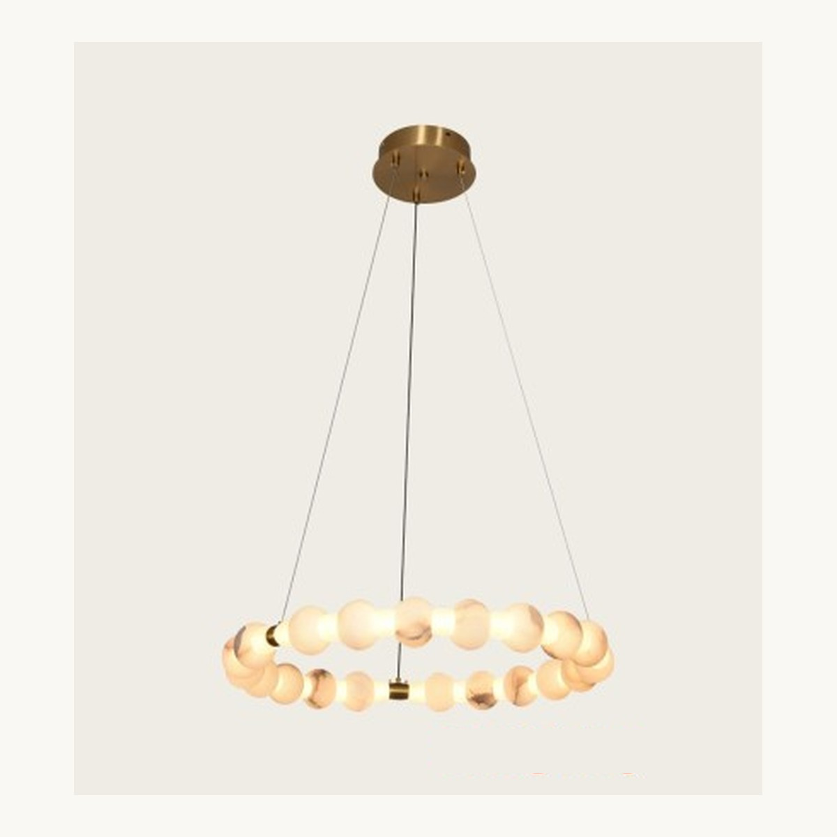 SinWay Pendant-020 &middot; Natural marble and Spanish alabaster pendant light
