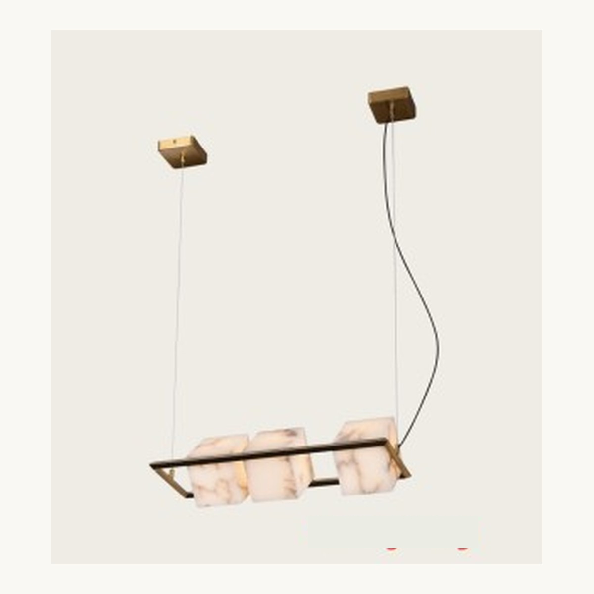 SinWay Pendant-026 &middot; Natural marble and Spanish alabaster pendant light