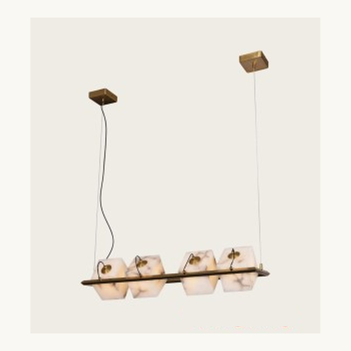 SinWay Pendant-027 &middot; Natural marble and Spanish alabaster pendant light