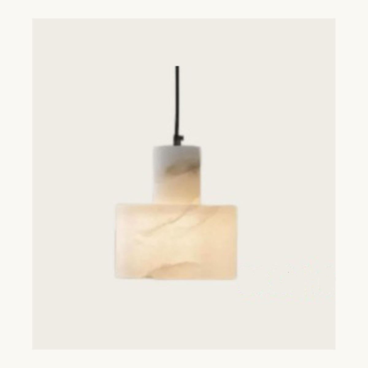 SinWay Pendant-041 &middot; Natural marble and Spanish alabaster pendant light