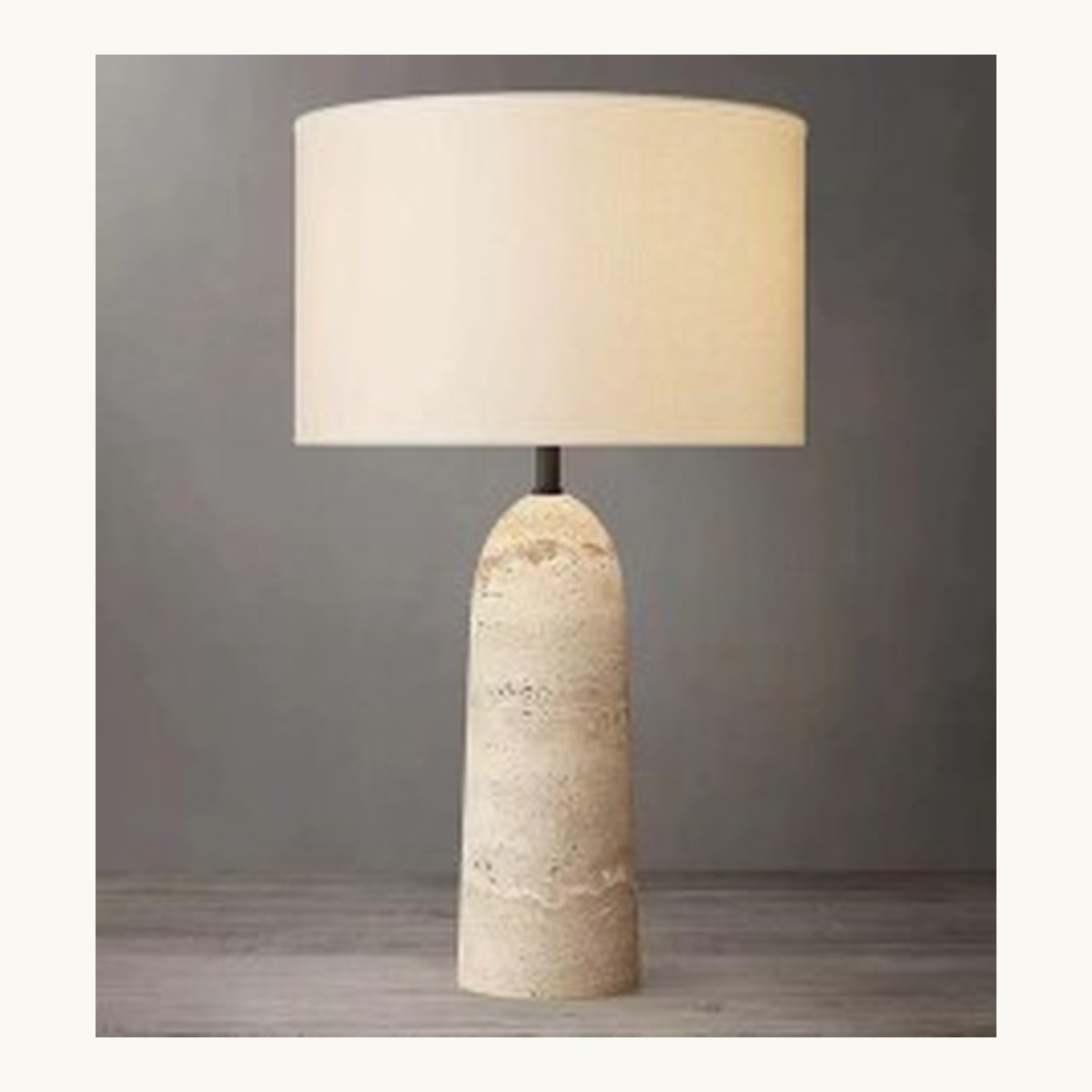 SinWay Table-002 &middot; Natural marble and Spanish alabaster table lamp