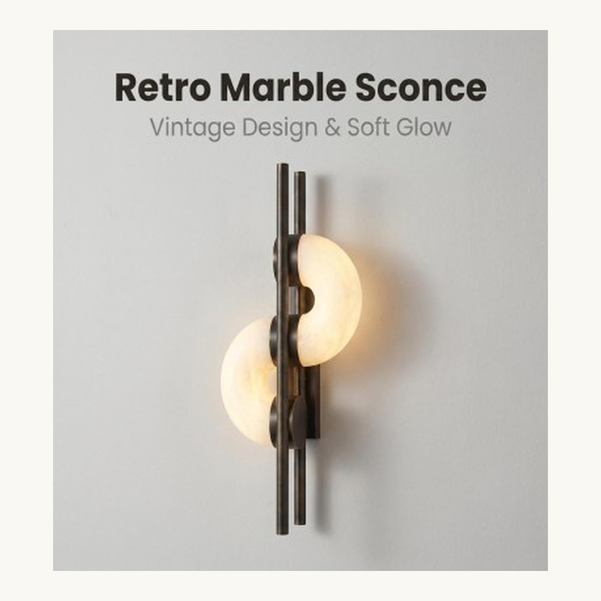 SinWay Wall-020 &middot; Natural marble and Spanish alabaster wall light