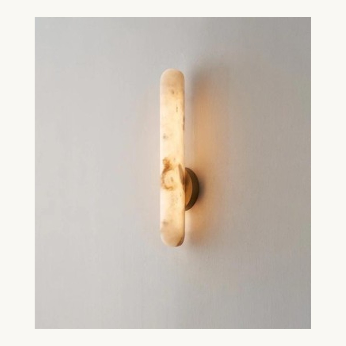 SinWay Wall-029 &middot; Natural marble and Spanish alabaster wall light
