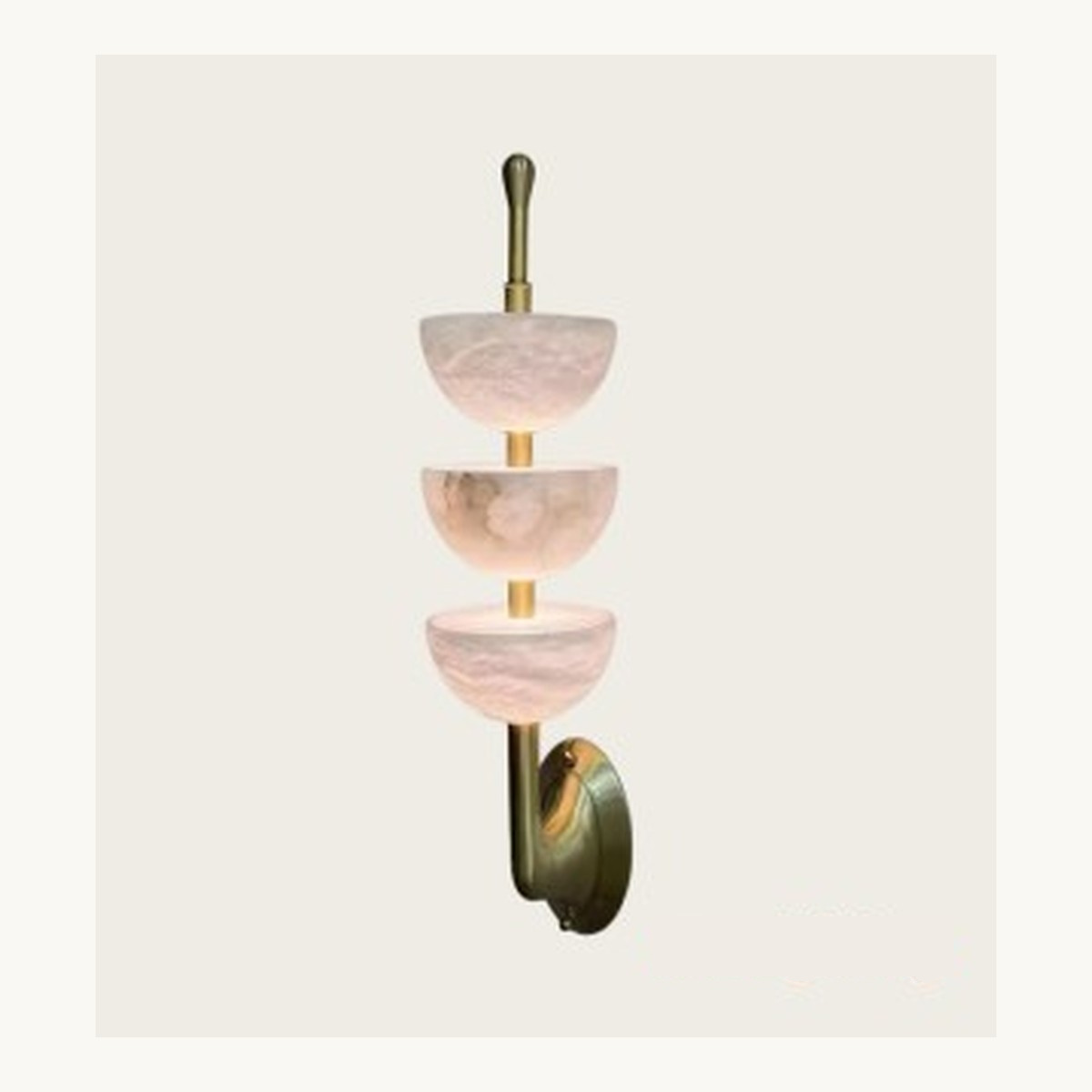 SinWay Wall-068 &middot; Natural marble and Spanish alabaster wall light
