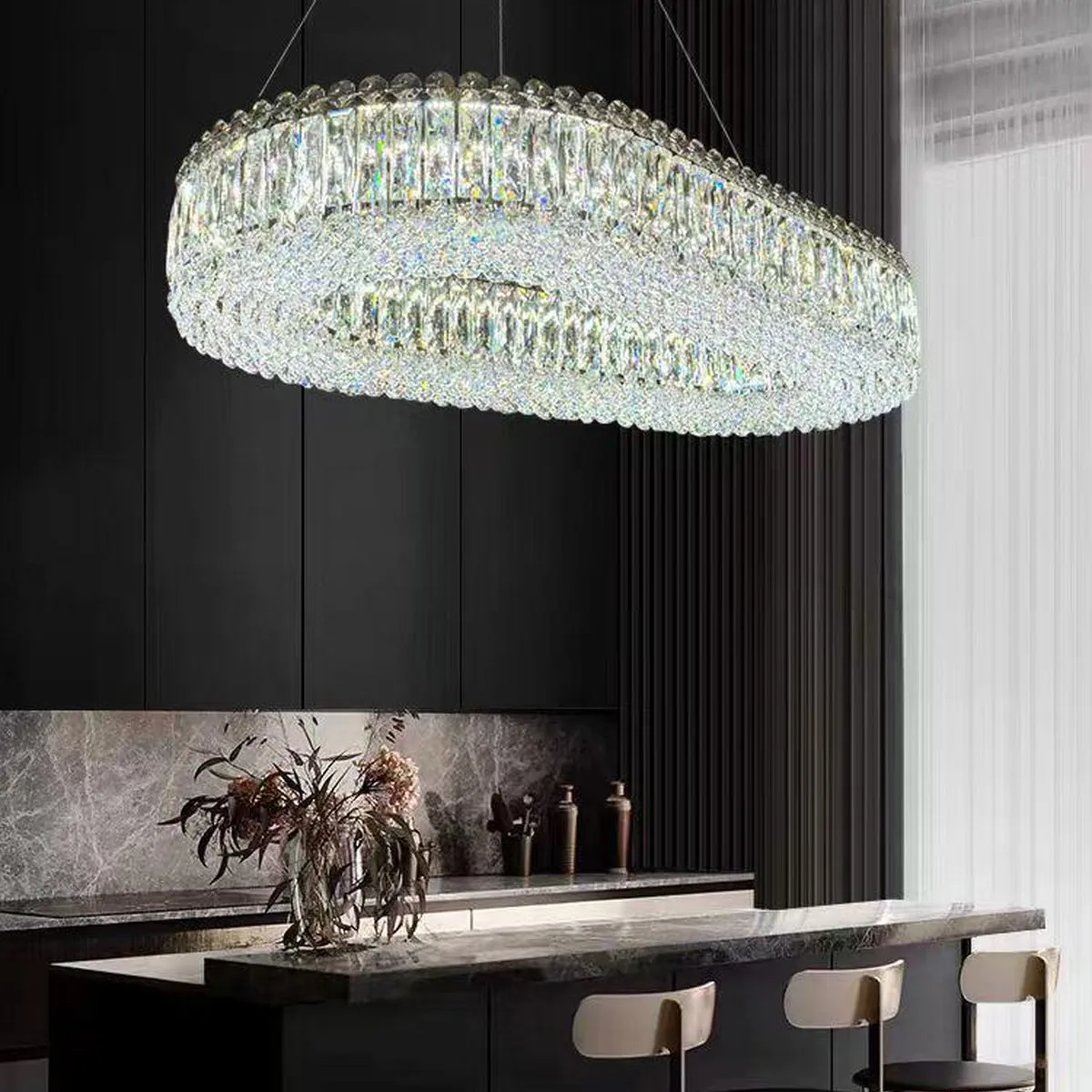 SinWay sinway-murano-050 · Murano Style Crystal Pendant Lamp