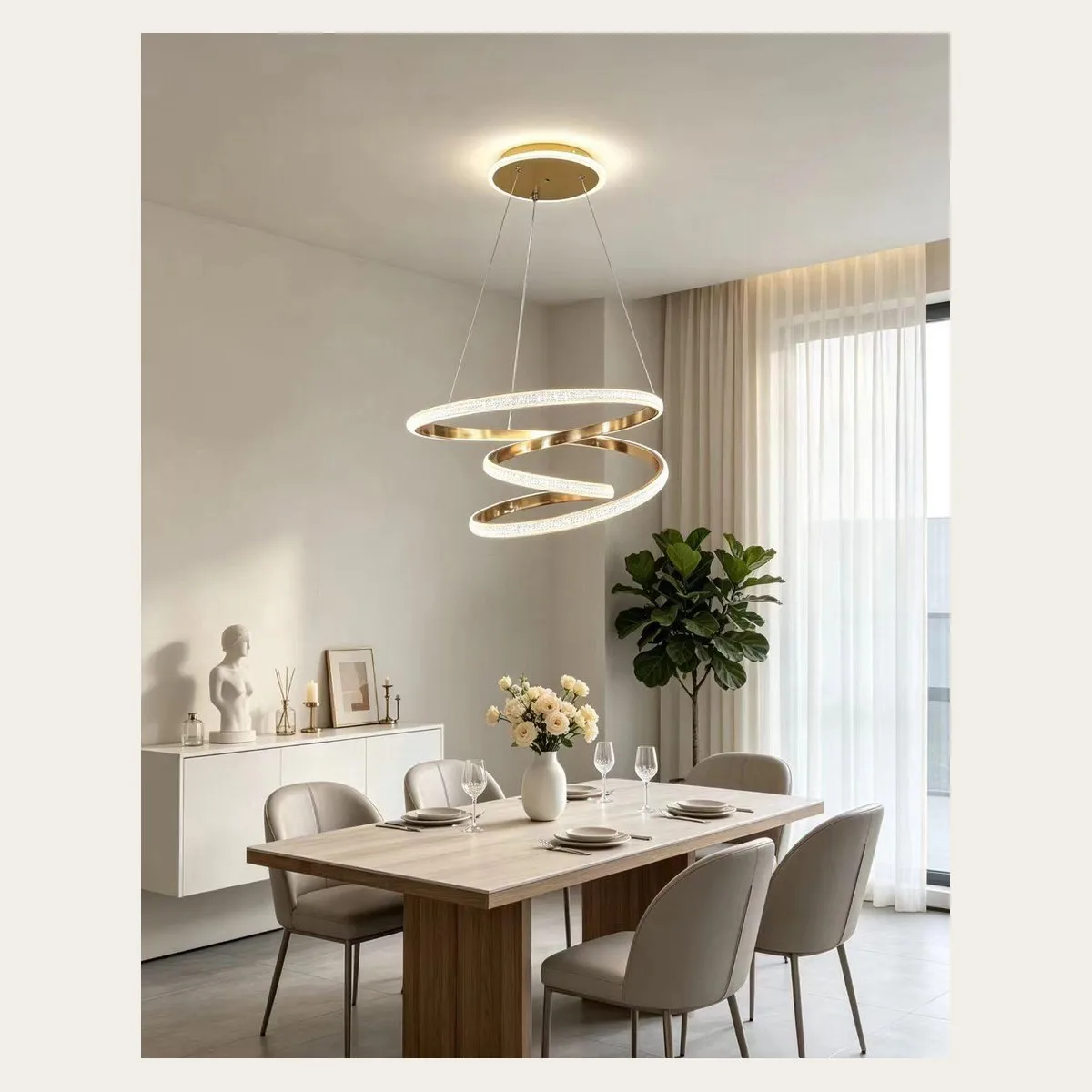 SinWay sinway-alu-pendant-036 &middot; Aluminum & Acrylic Pendant Lamp