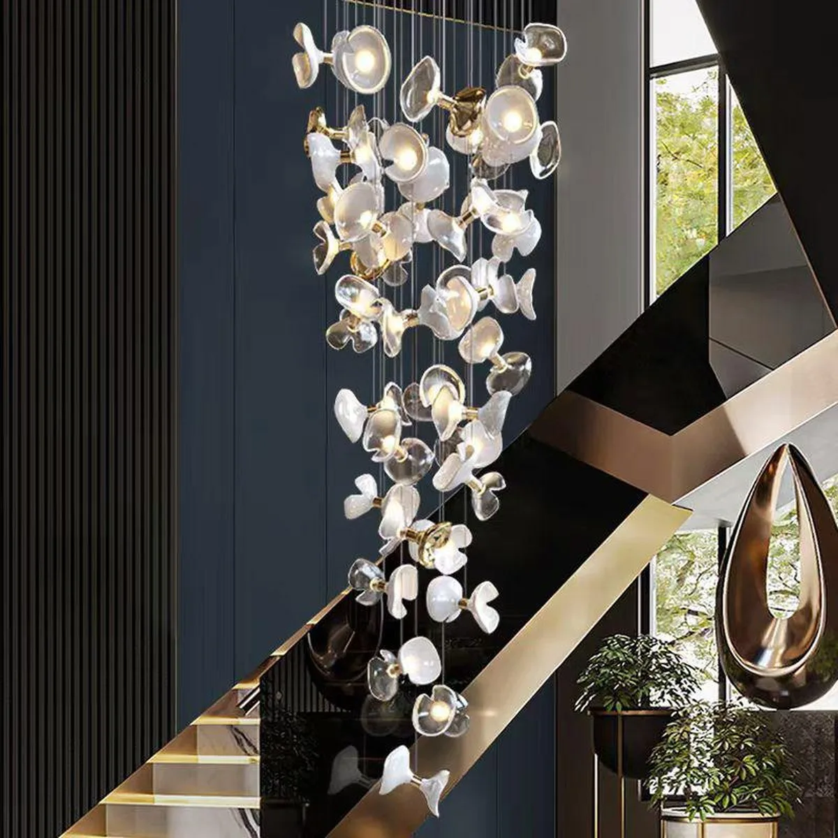 SinWay sinway-murano-103 · Murano Style Crystal Pendant Lamp