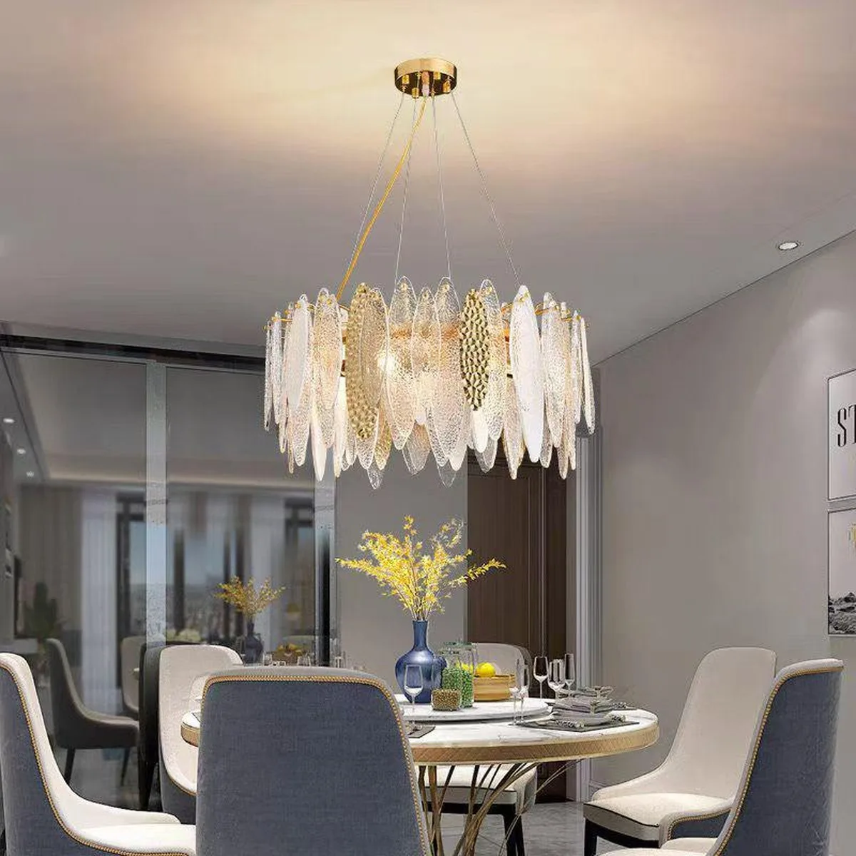SinWay sinway-murano-108 · Murano Style Crystal Pendant Lamp