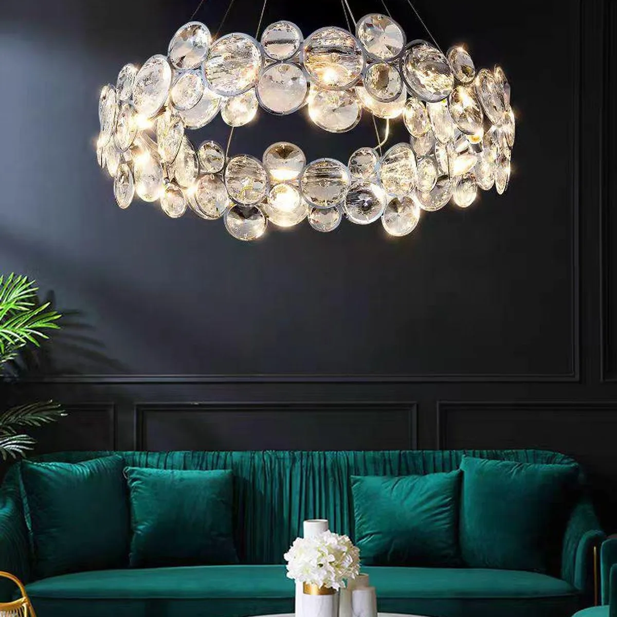 SinWay sinway-murano-060 · Murano Style Crystal Pendant Lamp