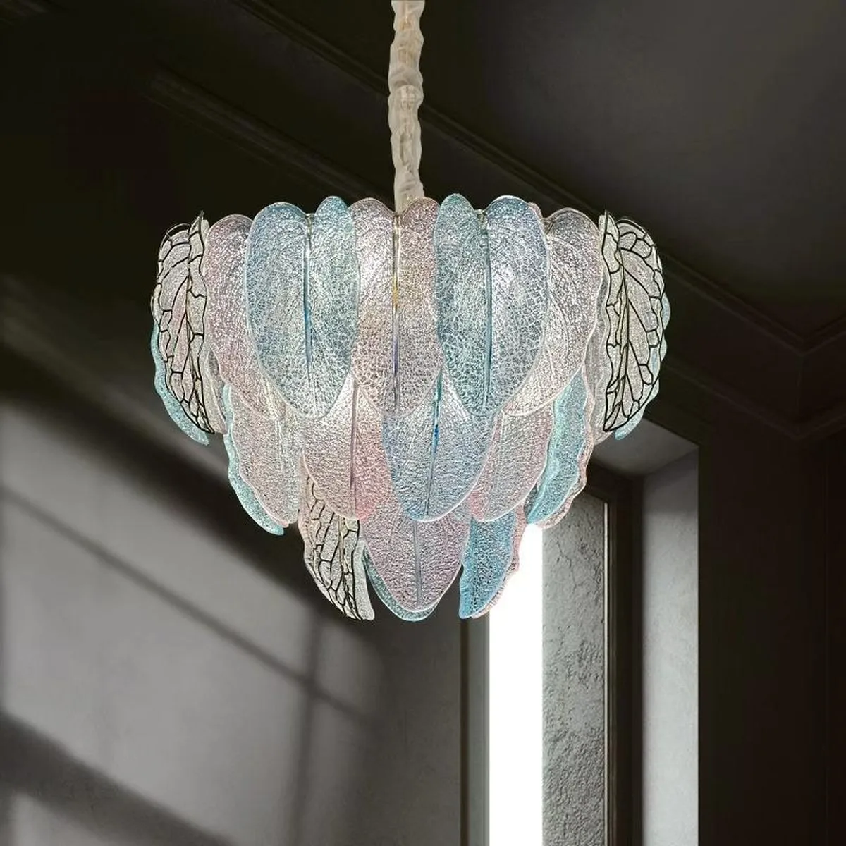 SinWay sinway-murano-222 · Murano Style Crystal Pendant Lamp