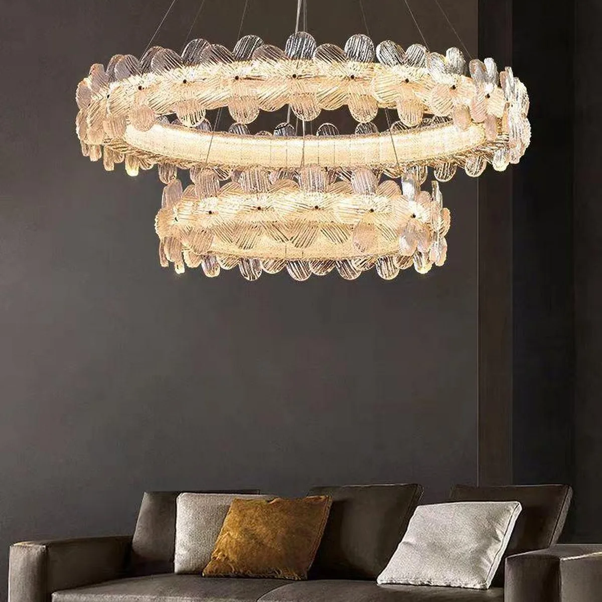 SinWay sinway-murano-095 · Murano Style Crystal Pendant Lamp