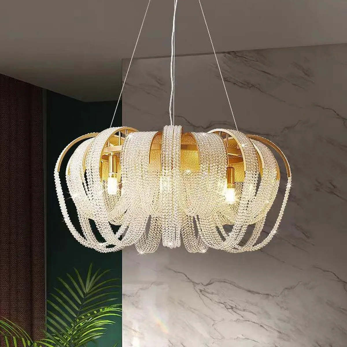 SinWay sinway-murano-077 · Murano Style Crystal Pendant Lamp