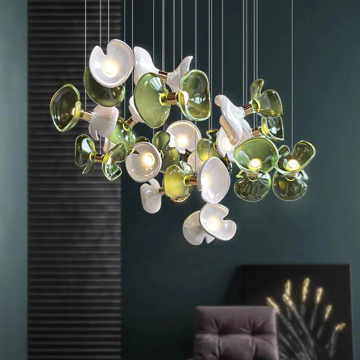 SinWay sinway-murano-104 · Murano Style Crystal Pendant Lamp