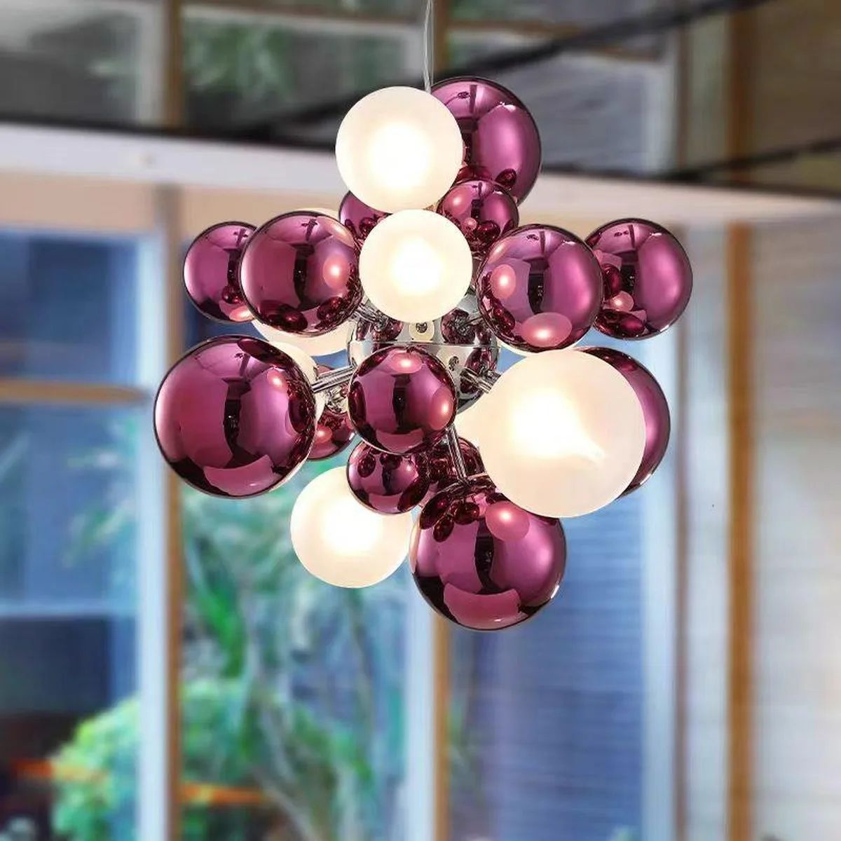 SinWay sinway-murano-165 · Murano Style Crystal Pendant Lamp