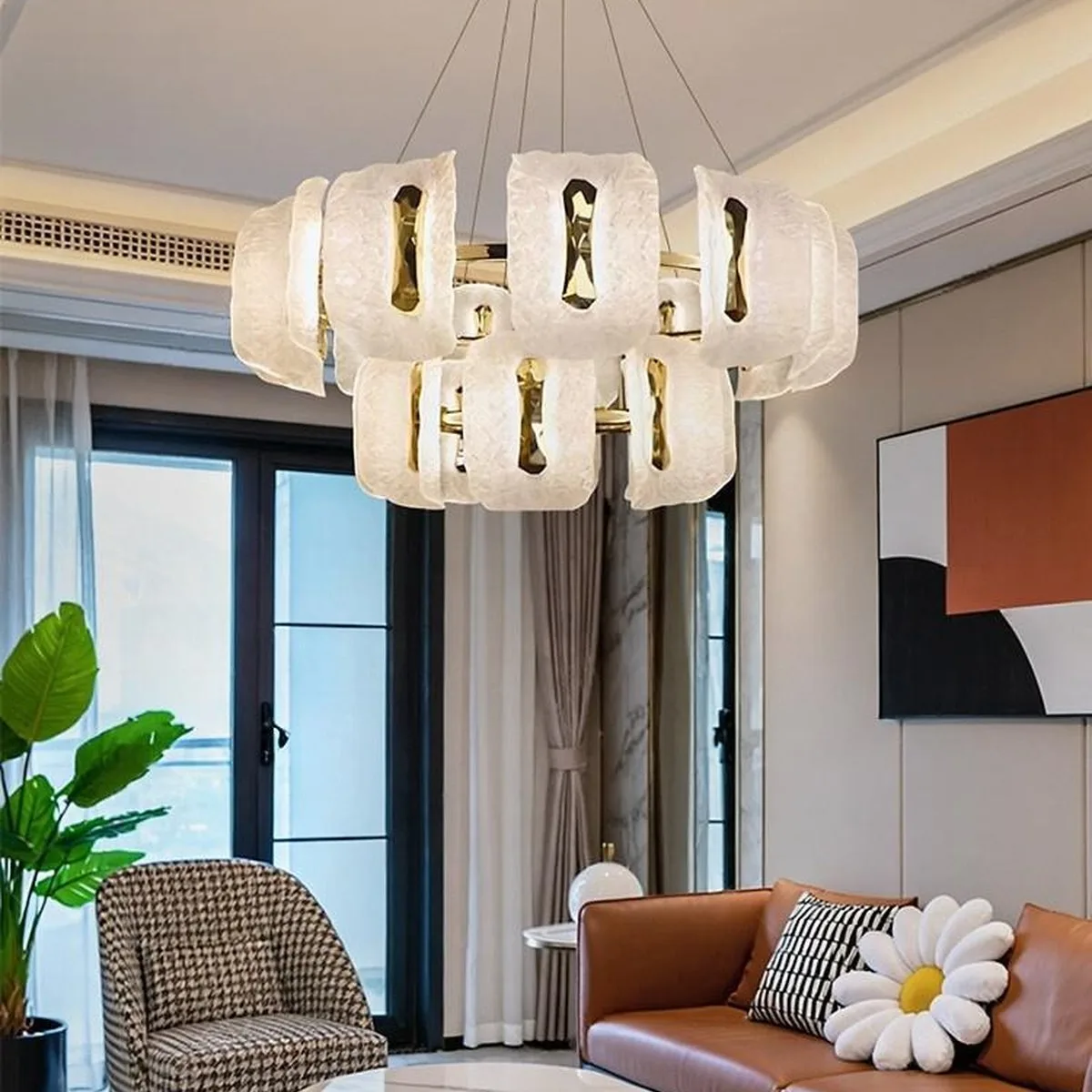 SinWay sinway-murano-214 · Murano Style Crystal Pendant Lamp