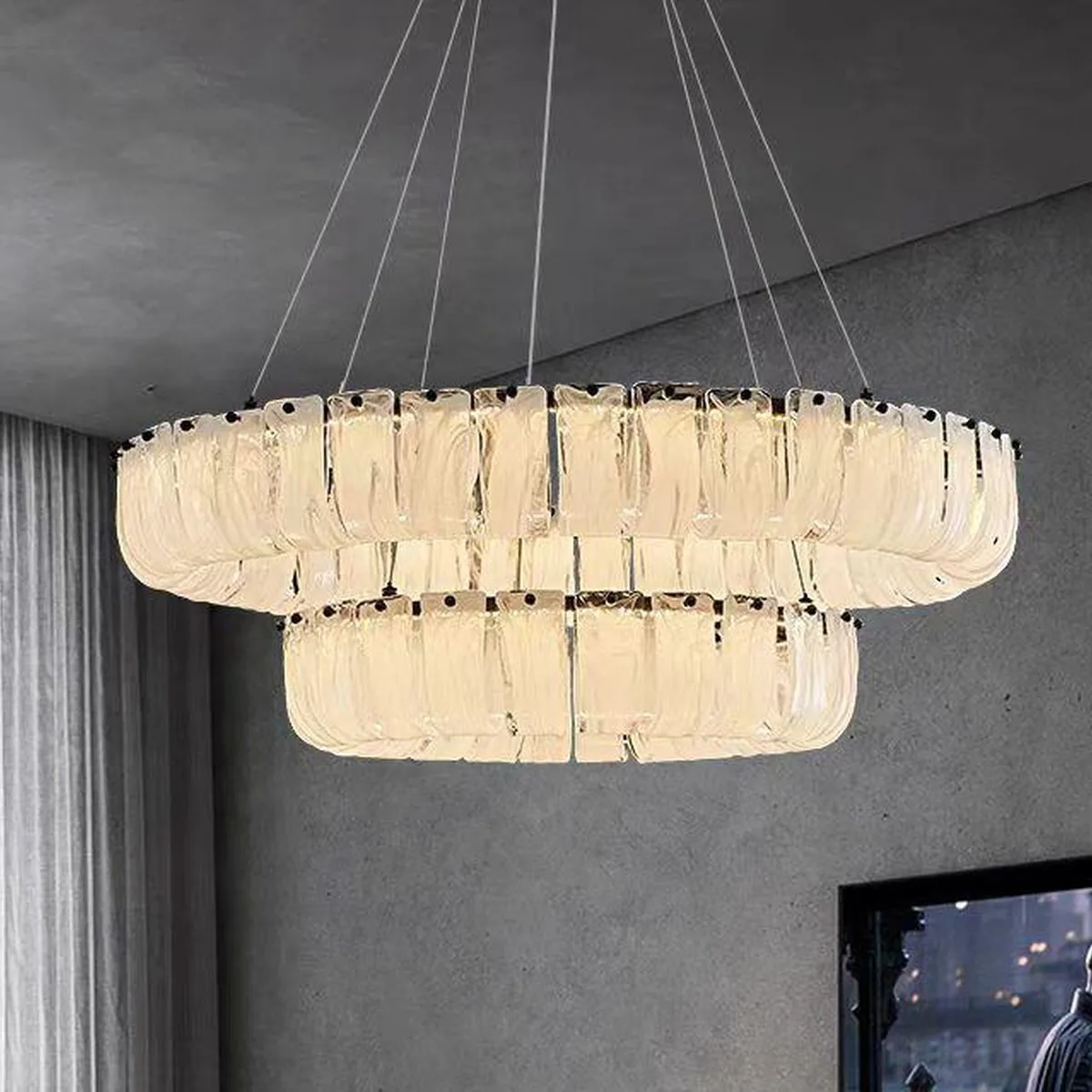 SinWay sinway-murano-135 · Murano Style Crystal Pendant Lamp