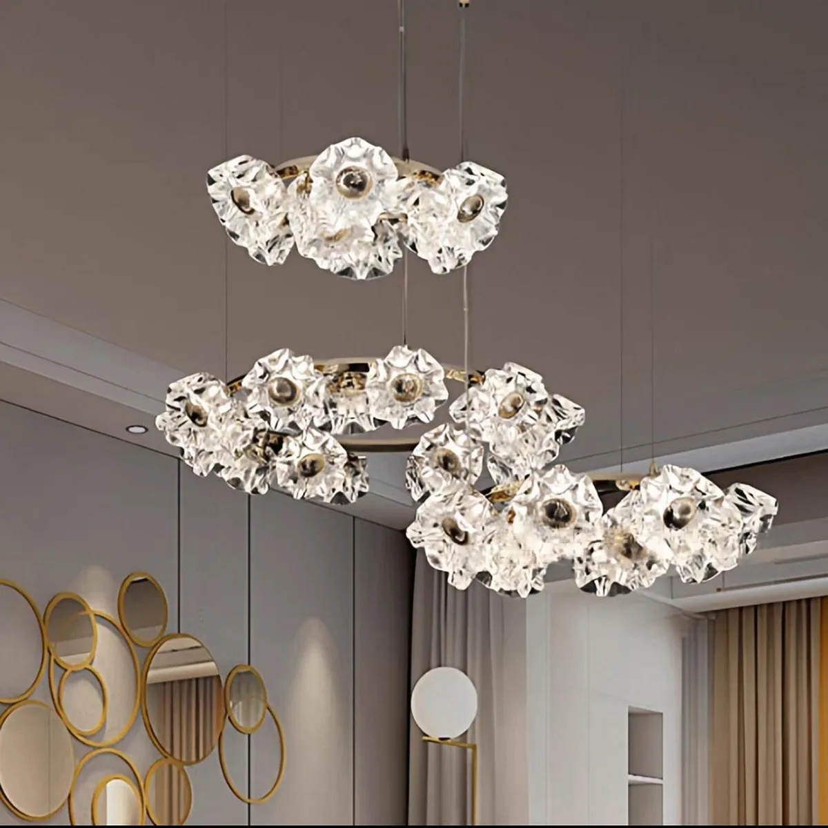 SinWay sinway-murano-177 · Murano Style Crystal Pendant Lamp
